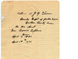 Correspondence from J. G. Stevens and Lib Stevens to Carrie LeFlore and others regarding Carrie's...
