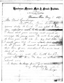 Letter from G.M. Savage, Principal of the Henderson Masonic Male and Female Institute, re: a...