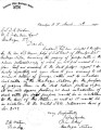 Letter of Isparhecher to D.M. Wisdom, March 14, 1898, asks Agent to warn land owners around the...