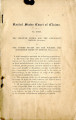 United States Congress and Supreme Court:  1896