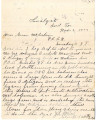 General correspondence and records: 1902 (November).  Miscellaneous letters regarding land...