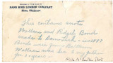 General correspondence and records: cira1888.  IOU from Ridgely and Wallace Bond to Sam Turk for...