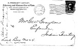 Letter from H. Prescott Gatley to G. W. Grayson re:  Creek allotments in Alabama, May 7, 1904.