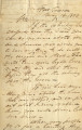 From J.H. Vose (Fort Towson, Choctaw Nation).  To Mittuchuchu, Choctaw Chief.  Dated May 14,...