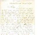 From Loring S.W.  Folsom (Chahta Tamaha, C.N.).  To Peter P. Pitchlynn.  Dated Mar. 8, 1876.  Re:...