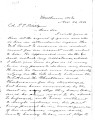 From H.F. Thomason (Van Buren, Arkansas).  To Peter P. Pitchlynn.  Dated Nov. 27, 1856.  Re:...