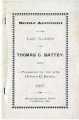 Battey, Debora C., Some Account of the Last Illness of Thomas Battey, Columbia, Ohio: Wilson...