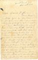 Letter to Aunt [Carrie LeFlore] from nephew Joel Spring regarding quinine for illness, and...