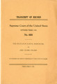 Transcript of record on petition for Writ of Certiorari in the Supreme Court case of 'The...