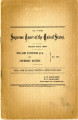 Supreme Court of the United States. Stephens, William et al v. Cherokee Nation. Appeal from the...