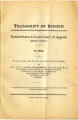 United States Circuit Court of Appeals. Eight Circuit. Transcript of Record. Hugh Wallace, Et Al.,...