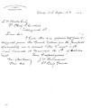 Letter of J.M. Perryman to D.W. Bushyhead, September 18, 1884, re: appointment of delegates to...