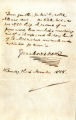 Handwritten Note by Charles Dickens