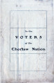 Pamphlet: ""To the Voters of the Choctaw Nation"" (re: supplementary...