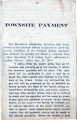 Leaflet: ""Townsite Payment"" Executive Committee, Tushkahoma Party, South...