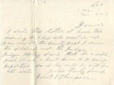 General correspondence and records: 1903 (November).  Miscellaneous letters regarding land...