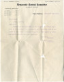 General correspondence and records: 1914.  Letter from Democratic Central Committee of Haskell...