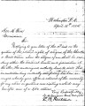 Letter from G. W. Grayson, Creek delegate, and L. B. Bull, Cherokee delegate, to H. Price,...
