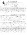Three-page manuscript of Creek myths, with a note by G. W. Grayson (2 copies).
