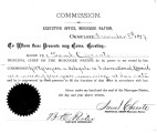 Commission by Samuel Checote, Principal Chief, of G. W. Grayson as a delegate to the International...