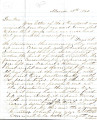 From Lycurgus P. Pitchlynn.  To Peter P. Pitchlynn.  Dated March 28, 1860.  Re:  plantation...