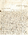 From Malvina (Pitchlynn) Folsom (Lukfata, C.N.).  To Peter P. Pitchlynn.  Dated May 2, 1877.  Re:...