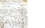 From Malvina (Pitchlynn) Folsom.  To Peter P. Pitchlynn.  Dated July 12, 1877.  Re:  D.L. Kannedy...