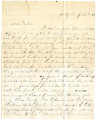 From Malvina (Pitchlynn) Folsom.  To Peter P. Pitchlynn.  Dated Aug. 7, 1877.  Re: drought...