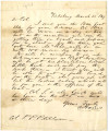 From A. Harris (Vicksburg, Mississippi).  To Peter P. Pitchlynn.  Dated March 23, 1847.  Re:...